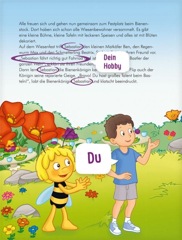 Personalisiertes Kinderbuch - Biene Maja und Du