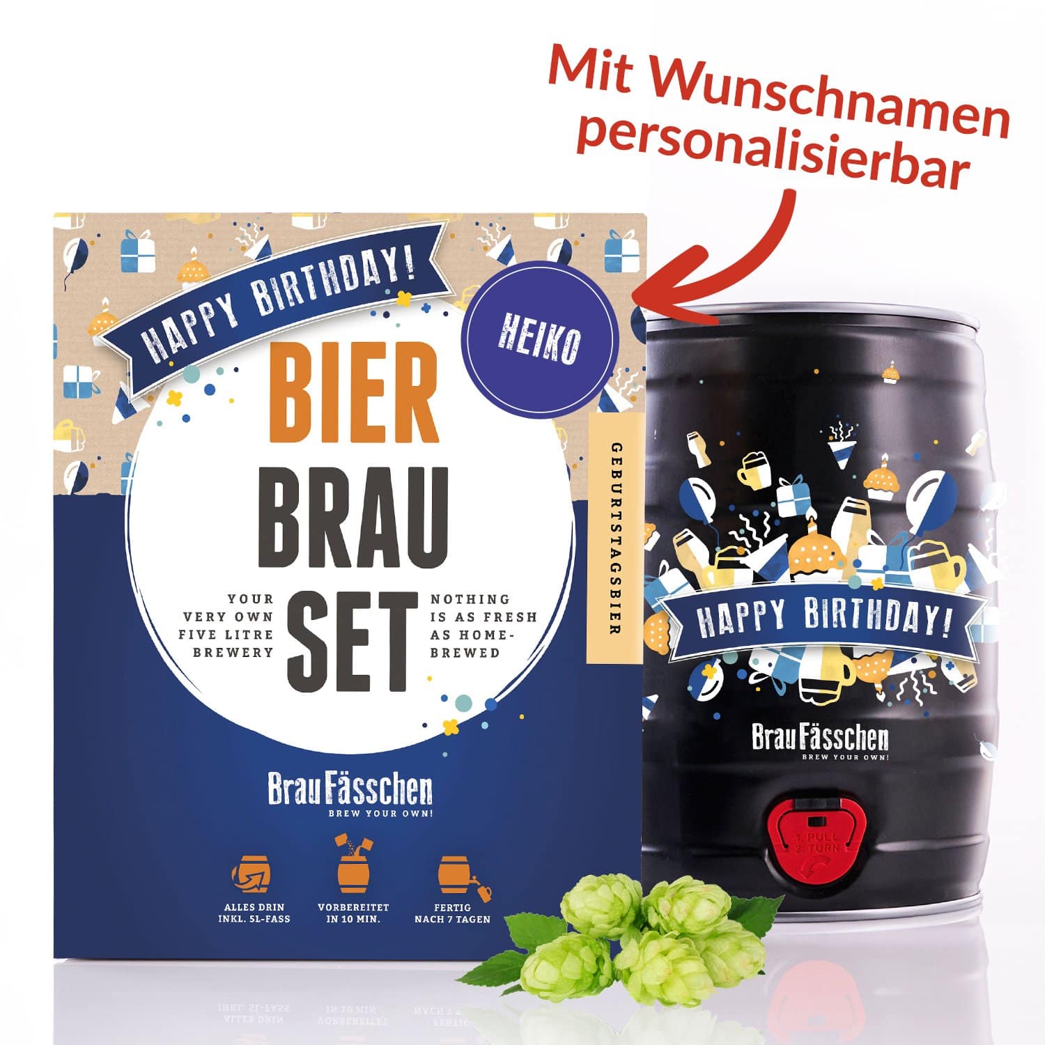 Bier Brau Set - Happy Birthday