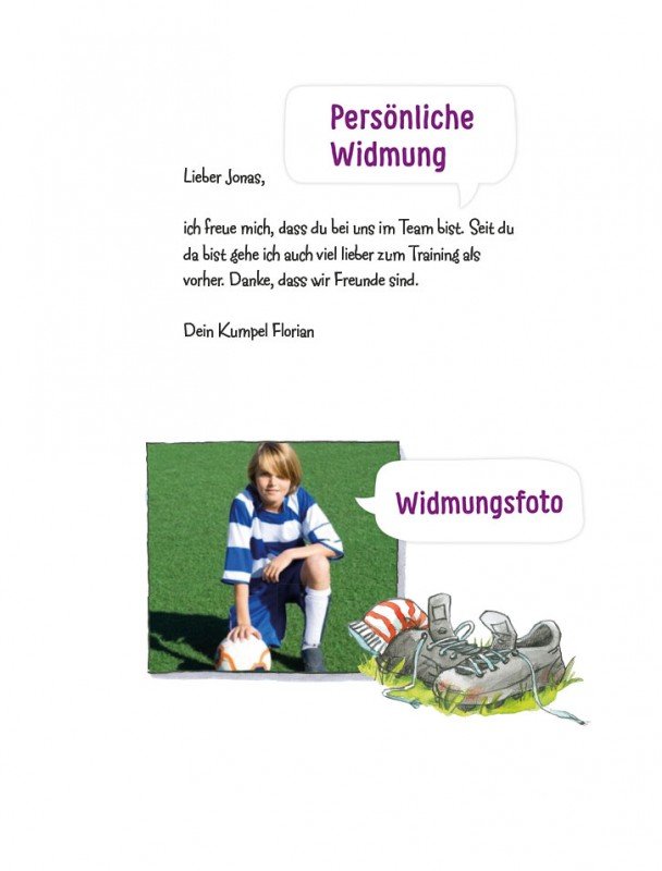 Personalisiertes Kinderbuch - Meine Fußballgeschichte
