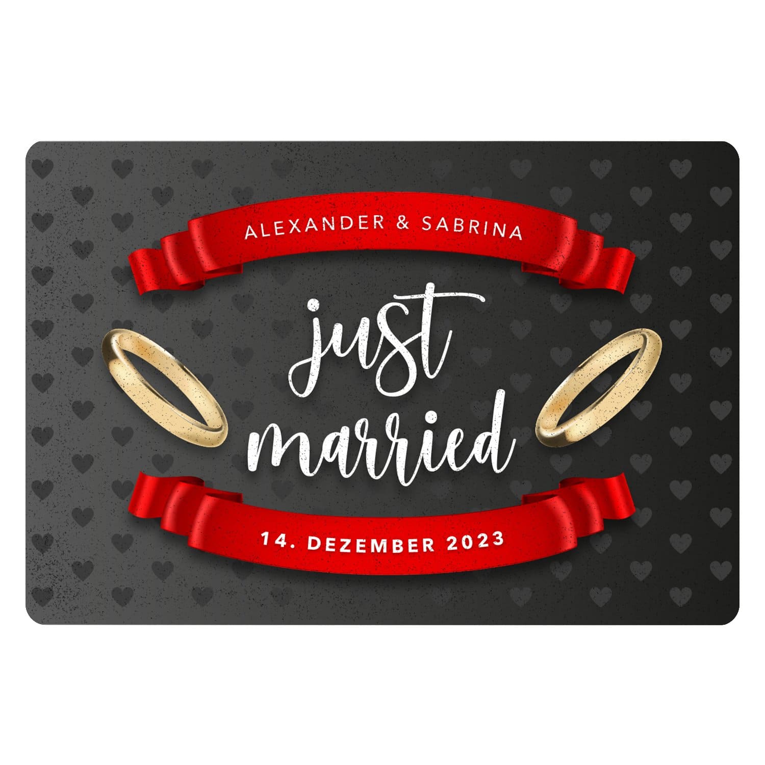 Fußmatte zur Hochzeit - Just Married