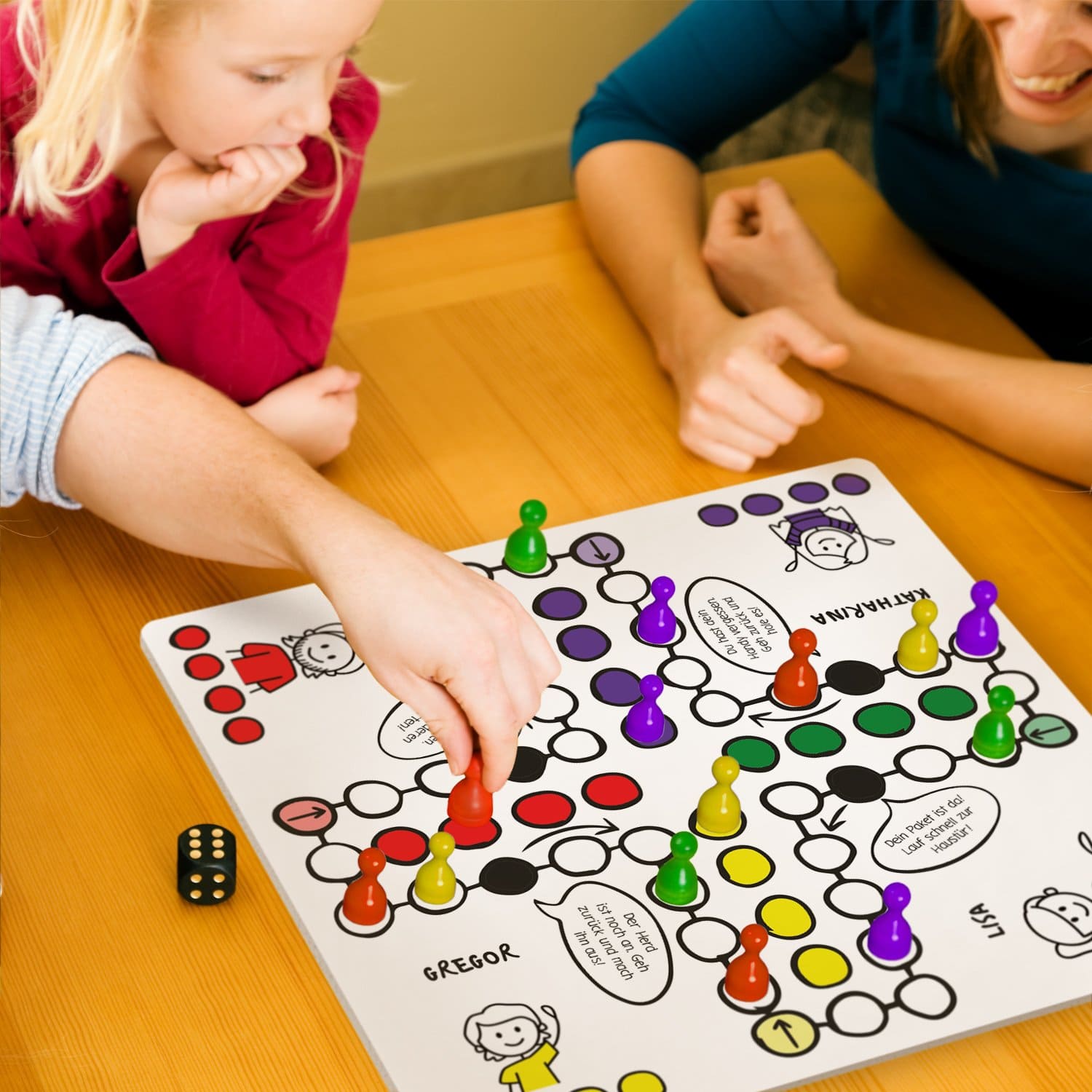 Spielbrett - Dein Gesellschaftsspiel mit Namen, Brettspiel, Würfelspiel, Familienspiel