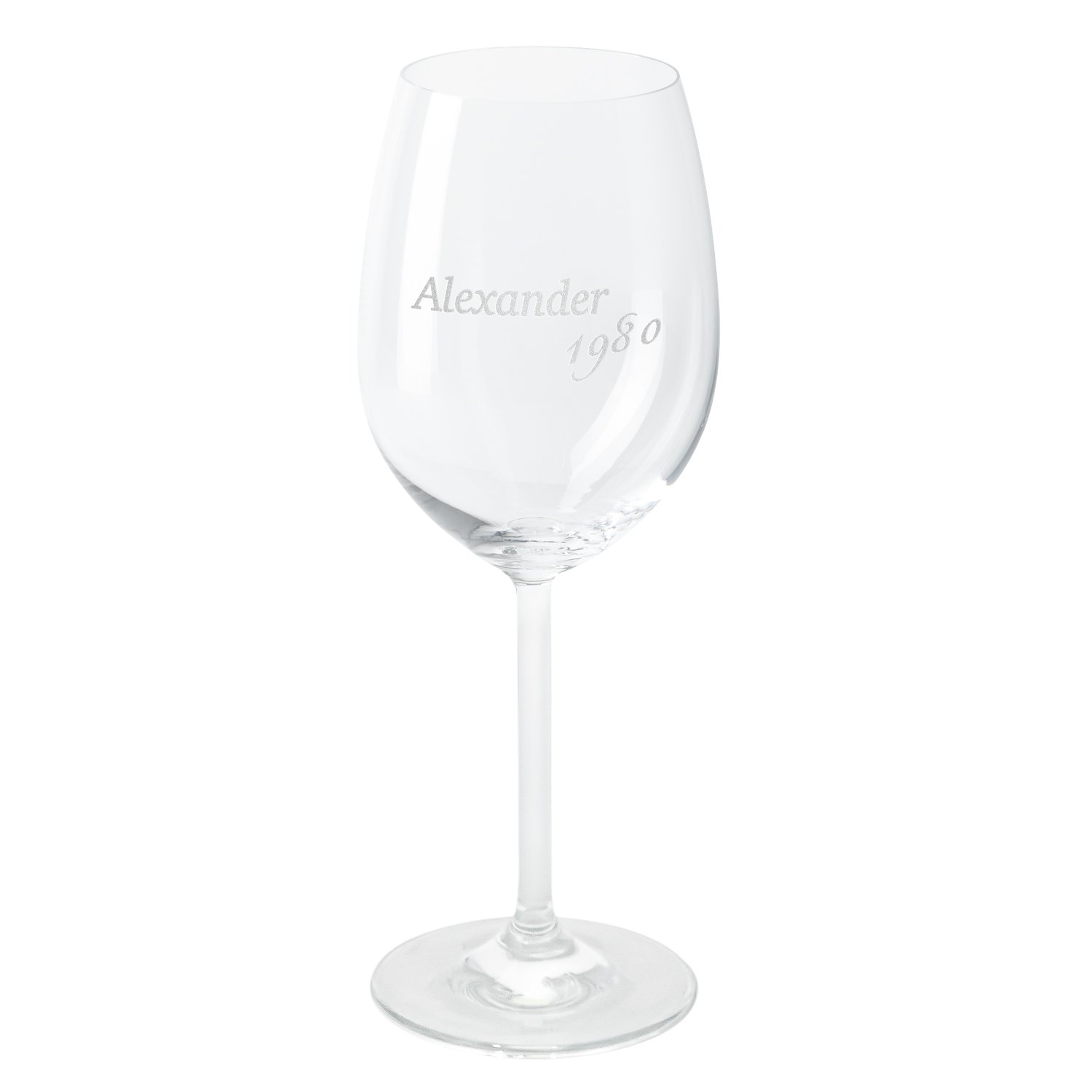 Leonardo Rotweinglas mit Personalisierung